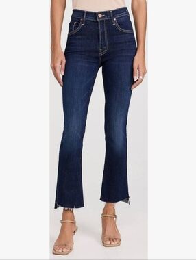 MOTHER The Insider Crop Step Fray Jeans - Off Limits Size 26
